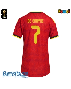 Belgia Kevin De Bruyne #7 Echipament de Fotbal Replică Mondial 2026 Femei Acasa